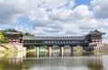 Woljeong bridge crossing the river in Gyeongju Royalty Free Stock Photo