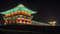 Woljeonggyo bridge at night Royalty Free Stock Photo