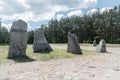 Memorial stones with country names in Treblinka extermination camp