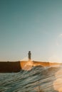 Wollongong Lighthouse at sunrise, NSW, Australia