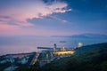 Wolmi amusement park after Sunset at incheon, south korea