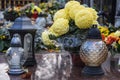 Wolski cemetery before All Saints Day in Warsaw, Poland Royalty Free Stock Photo