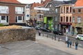 Woluwe-Saint-Pierre, Belgium - Local shops and residences at the Stockel square