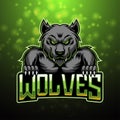 Wolves esport mascot logo design