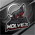 Wolves esport mascot logo design