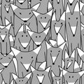 Wolves family, seamless pattern for your design