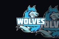 Wolves mascot logo for electronic sport gaming logo