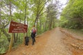 Woma Reading Map Along Amicalola Falls State Park trail