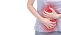 Woman abdominal pain Royalty Free Stock Photo