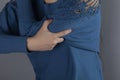 Woman ache shoulder