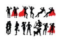 Woman Activity Silhouettes