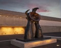 `Woman Addressing the Public: Project for a Monument, 1981` by Joan Miro outside the Kimbell Art Museum in Fort Worth, Texas.