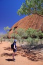 Woman Admiring Uluru