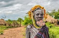 Woman from the african tribe Mursi, Omo Valley, Ethiopia