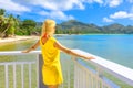 Woman at Anse Gouvernement Royalty Free Stock Photo