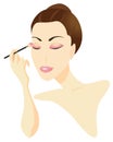 Woman Applying Make-up