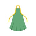 Woman apron icon, flat style