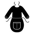 Woman apron icon, simple style Royalty Free Stock Photo