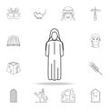 woman arabic icon. Detailed set of Arab culture icons. Premium graphic design. One of the collection icons for websites, web desig