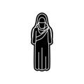 woman arabic icon. Element of Arabian for mobile concept and web apps icon. Glyph, flat icon for website design and development,