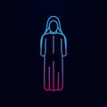 Woman arabic nolan icon. Simple thin line, outline of arabian icons for ui and ux, website or mobile application