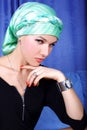 Woman arabic turban