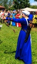 Woman archer takes aim