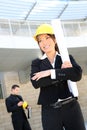 Woman Architect on Construction Site Royalty Free Stock Photo