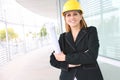 Woman Architect on Construction Site Royalty Free Stock Photo