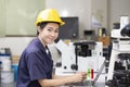 Woman asian engineer doing chemical test in laboratory