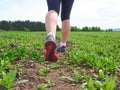 woman with an athletic pair of legs Royalty Free Stock Photo