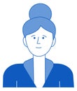 Woman avatar. Generic app picture. Female image