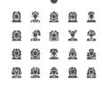 Woman avatar Well-crafted Pixel Perfect Vector Solid Icons