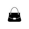 Woman bag vector icon