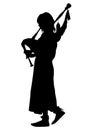 Woman with bagpipes one