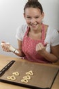 Woman baking Royalty Free Stock Photo