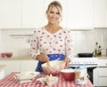 Woman Baking In Kitchen