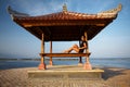 Woman at Bali seaside Royalty Free Stock Photo