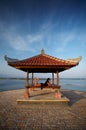 Woman at Bali seaside Royalty Free Stock Photo