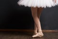 woman ballerina legs closeup performance dance exercises Royalty Free Stock Photo