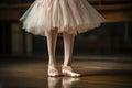 Woman ballet arts elegance dance performing ballerina feet dancer leg young female classical pointe