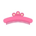 Woman barrette icon flat isolated vector