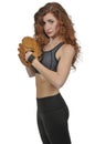 Woman Baseball Player