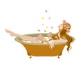 Woman Bath Spa Royalty Free Stock Photo