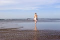 Woman on beach Australia 3