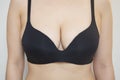 Woman beautiful breast with bra as for fashion and beauty