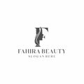 Letter F and woman beauty logo concept for your logo