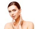Woman Beauty Makeup, Natural Face Make Up, Body Skin Care Royalty Free Stock Photo