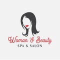 Woman and Beauty Spa and Salon Logo Design Template Royalty Free Stock Photo