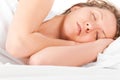 Woman in bed Royalty Free Stock Photo